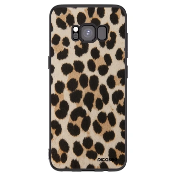 Picasee Samsung Galaxy S8 G950F Hülle - Schwarzes Silikon - Brown Tiger