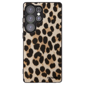 Picasee Samsung Galaxy S25 Ultra 5G Hülle - Schwarzes Silikon - Brown Tiger