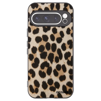 Picasee Google Pixel 9 Pro XL Hülle - Schwarzes Silikon - Brown Tiger