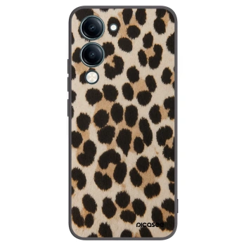 Picasee Vivo Y29s 5G Hülle - Schwarzes Silikon - Brown Tiger