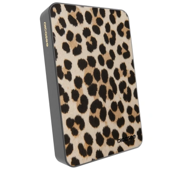 Picasee Powerbank mit MagSafe 10 000 mAh Grau - Brown Tiger