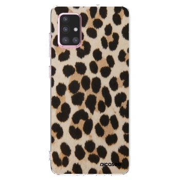 Picasee Samsung Galaxy A71 A715F Hülle - Transparentes Silikon - Brown Tiger