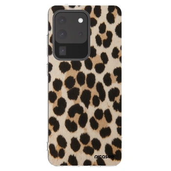Picasee Samsung Galaxy S20 Ultra 5G G988F Hülle - Transparentes Silikon - Brown Tiger