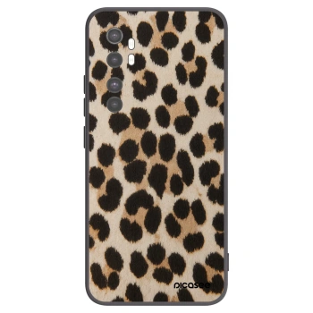 Picasee Xiaomi Mi Note 10 Lite Hülle - Schwarzes Silikon - Brown Tiger