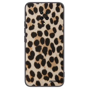 Picasee Xiaomi Redmi Note 9S Hülle - Schwarzes Silikon - Brown Tiger