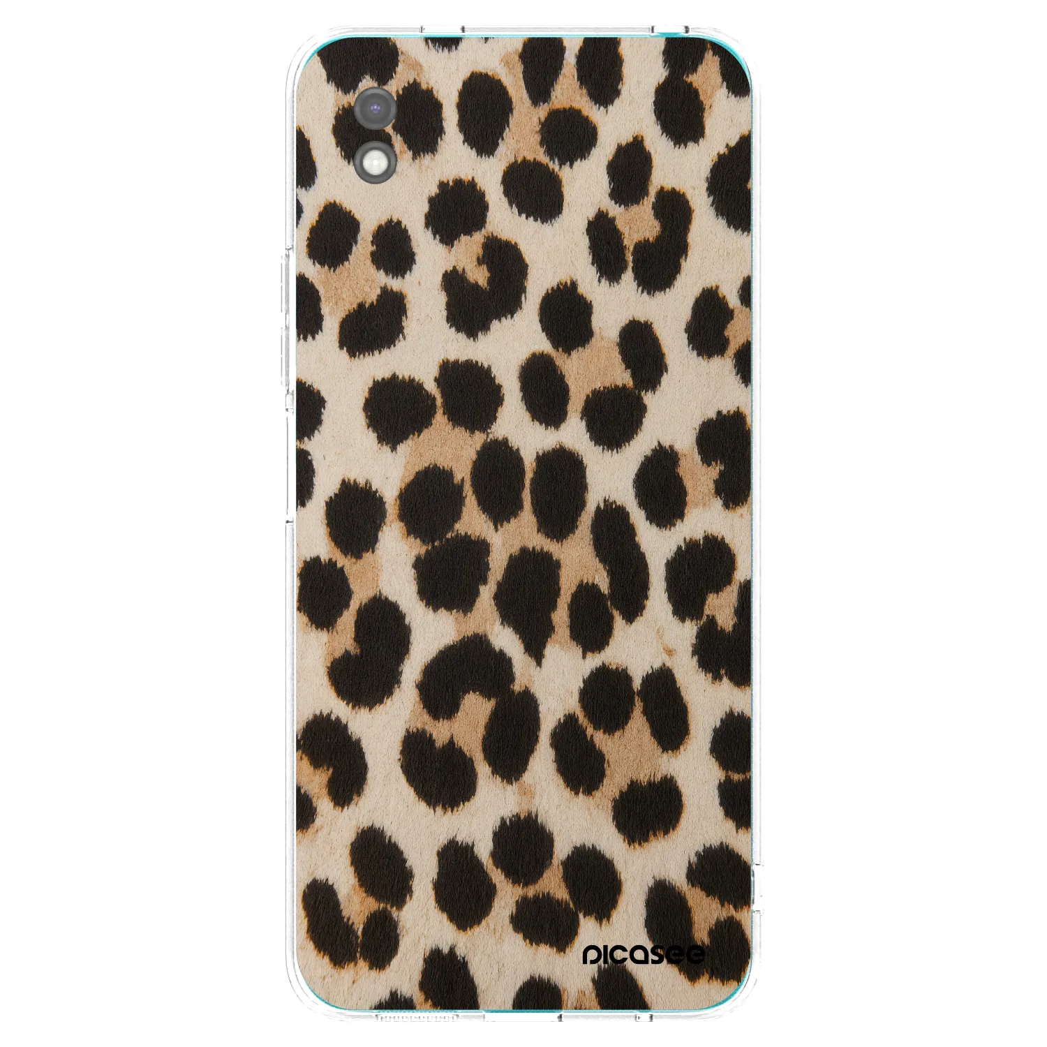Picasee Xiaomi Redmi 9A Hülle - Schwarzes Silikon - Brown Tiger