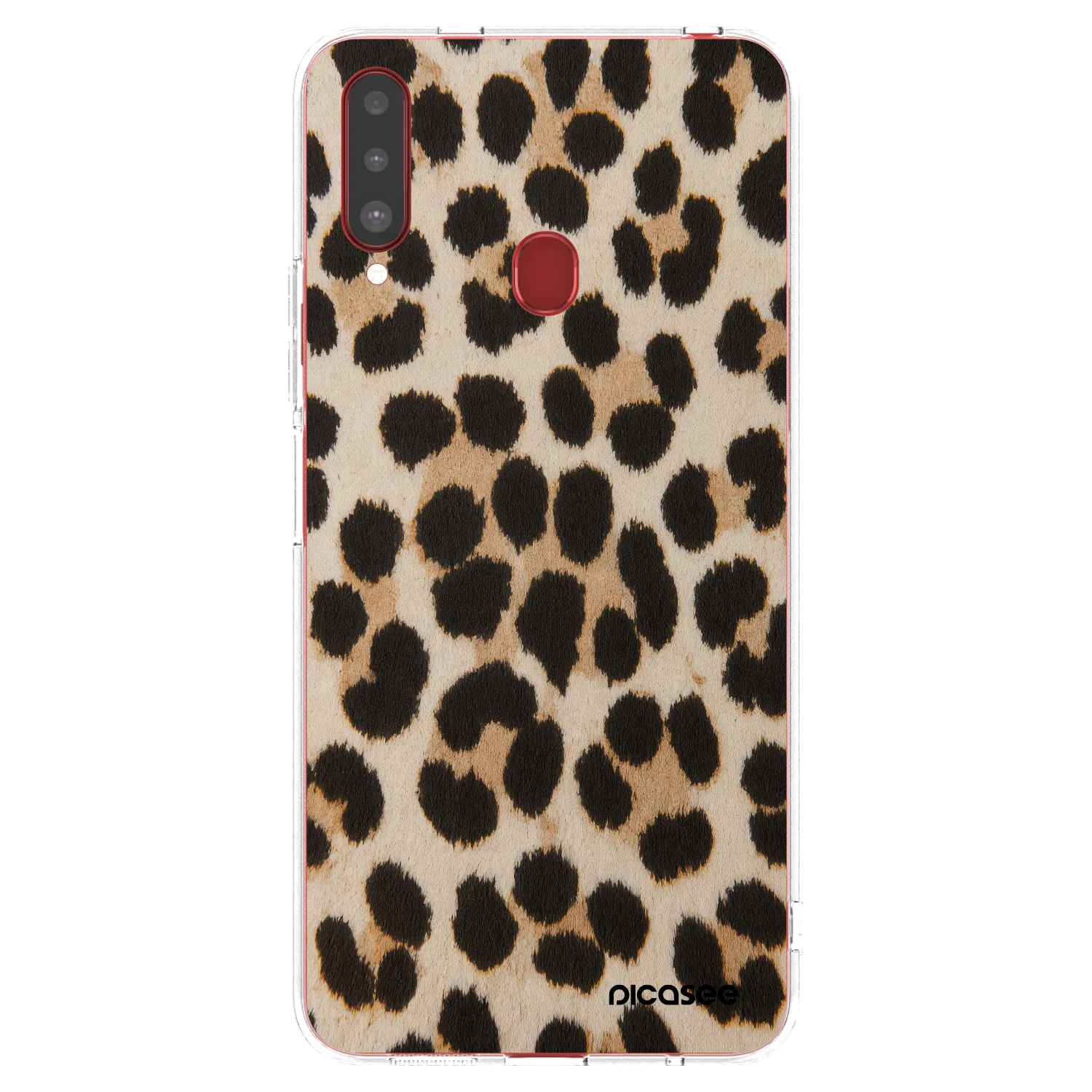 Picasee Samsung Galaxy A20s Hülle - Transparentes Silikon - Brown Tiger