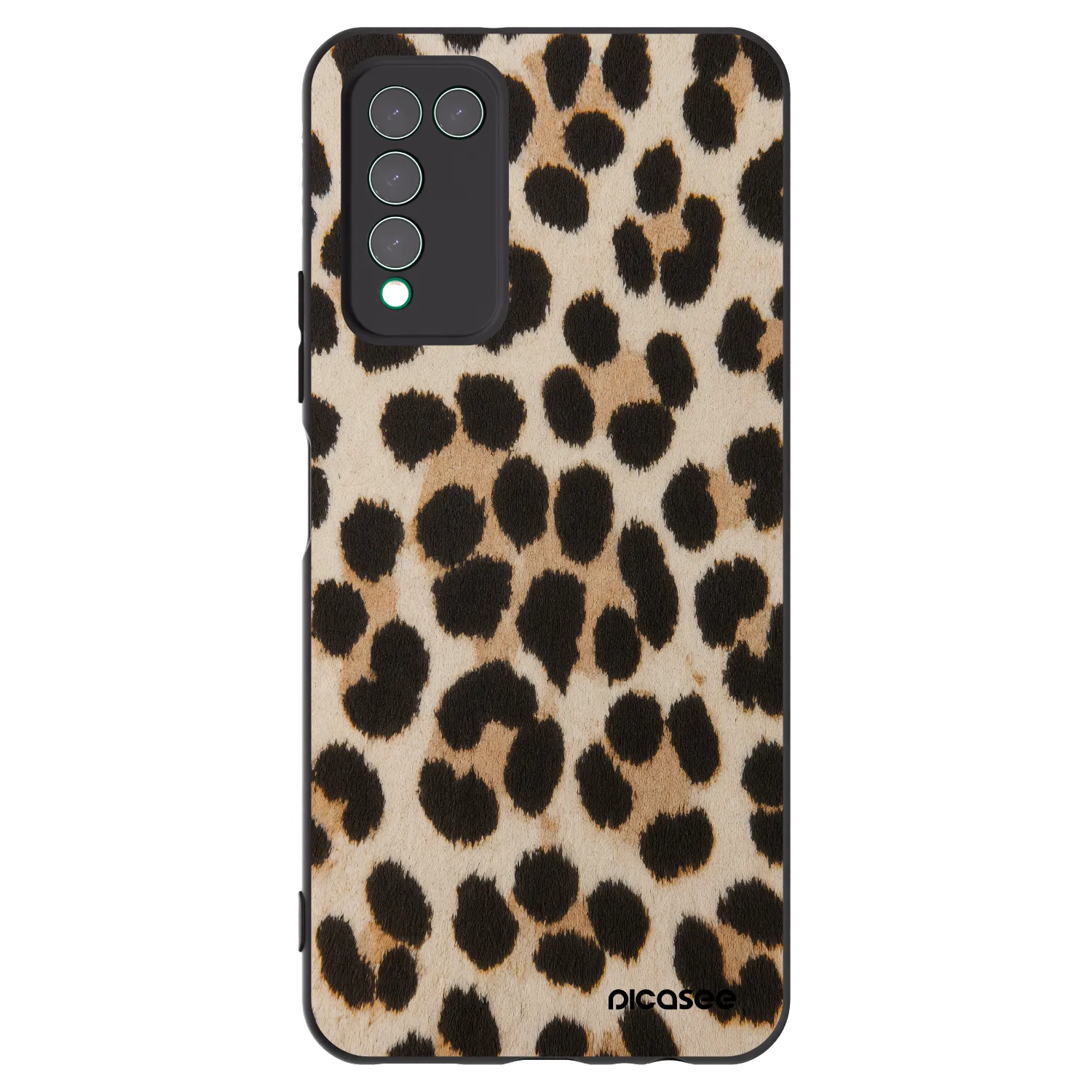 Picasee Honor 10X Lite Hülle - Schwarzes Silikon - Brown Tiger