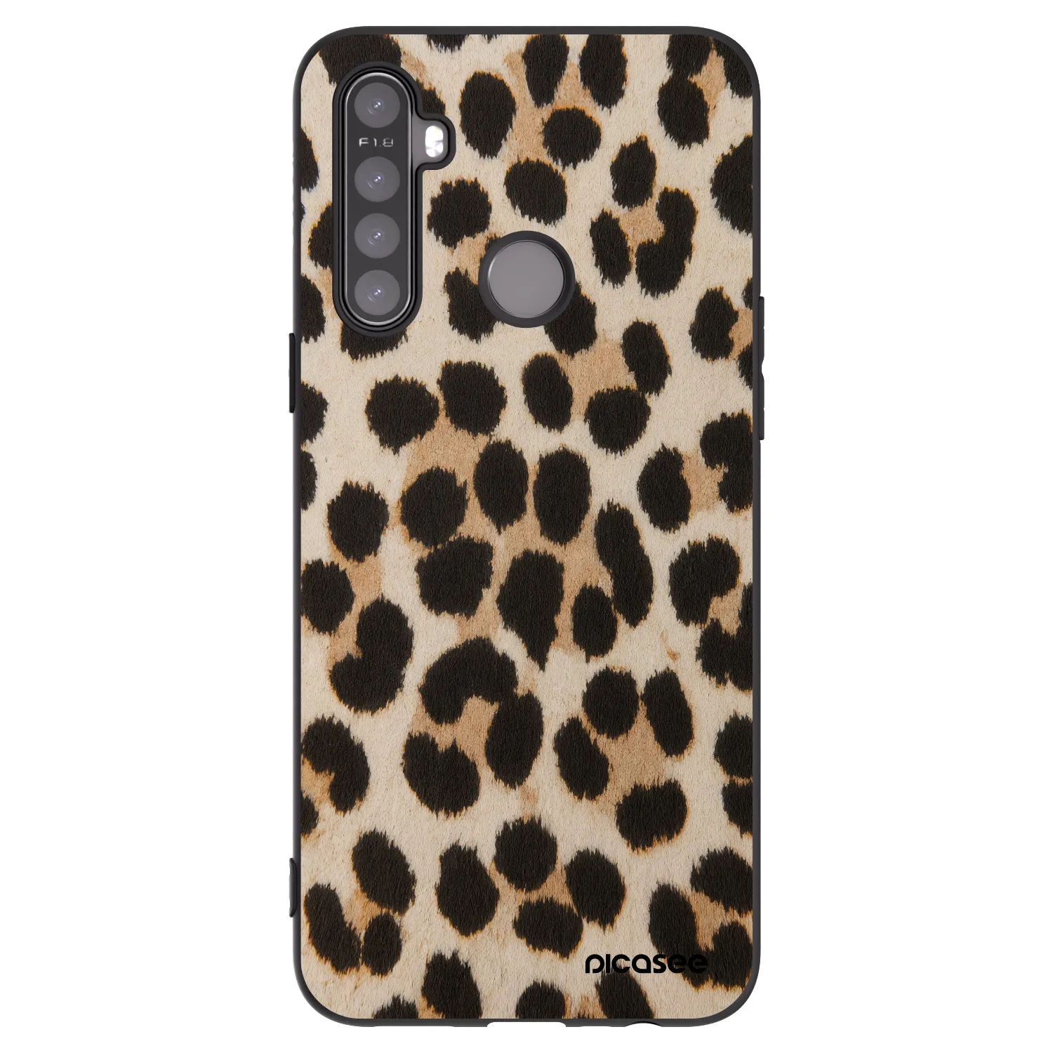 Picasee Realme 6i Hülle - Schwarzes Silikon - Brown Tiger