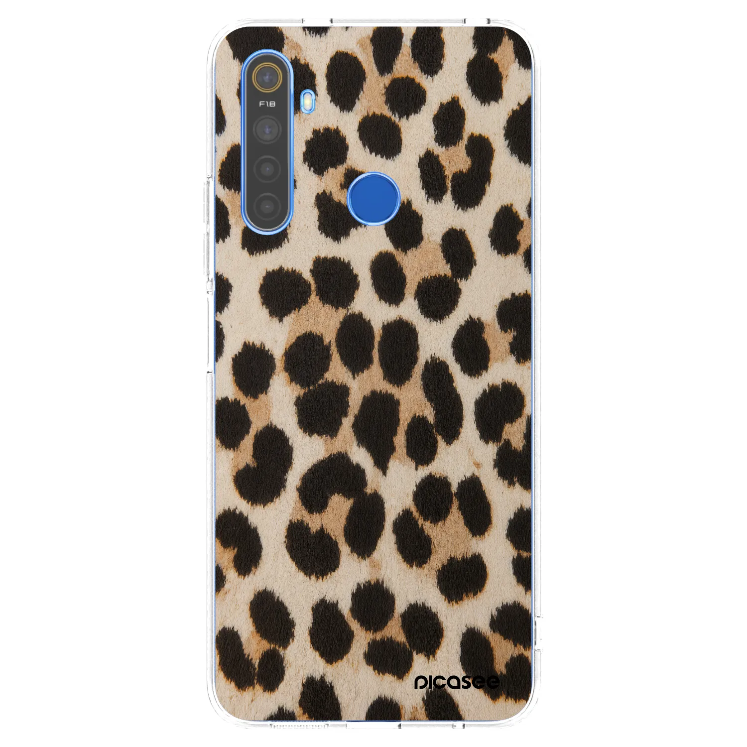Picasee Realme 5 Hülle - Transparentes Silikon - Brown Tiger