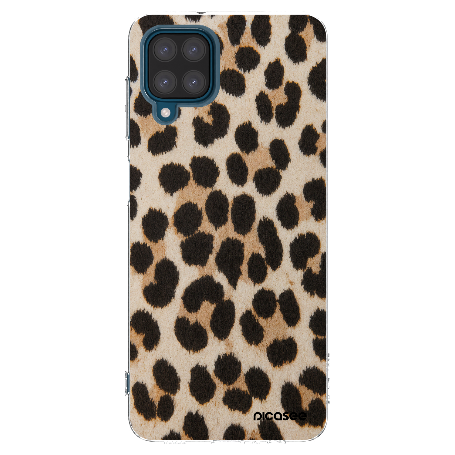 Picasee Samsung Galaxy A12 A125F Hülle - Transparentes Silikon - Brown Tiger