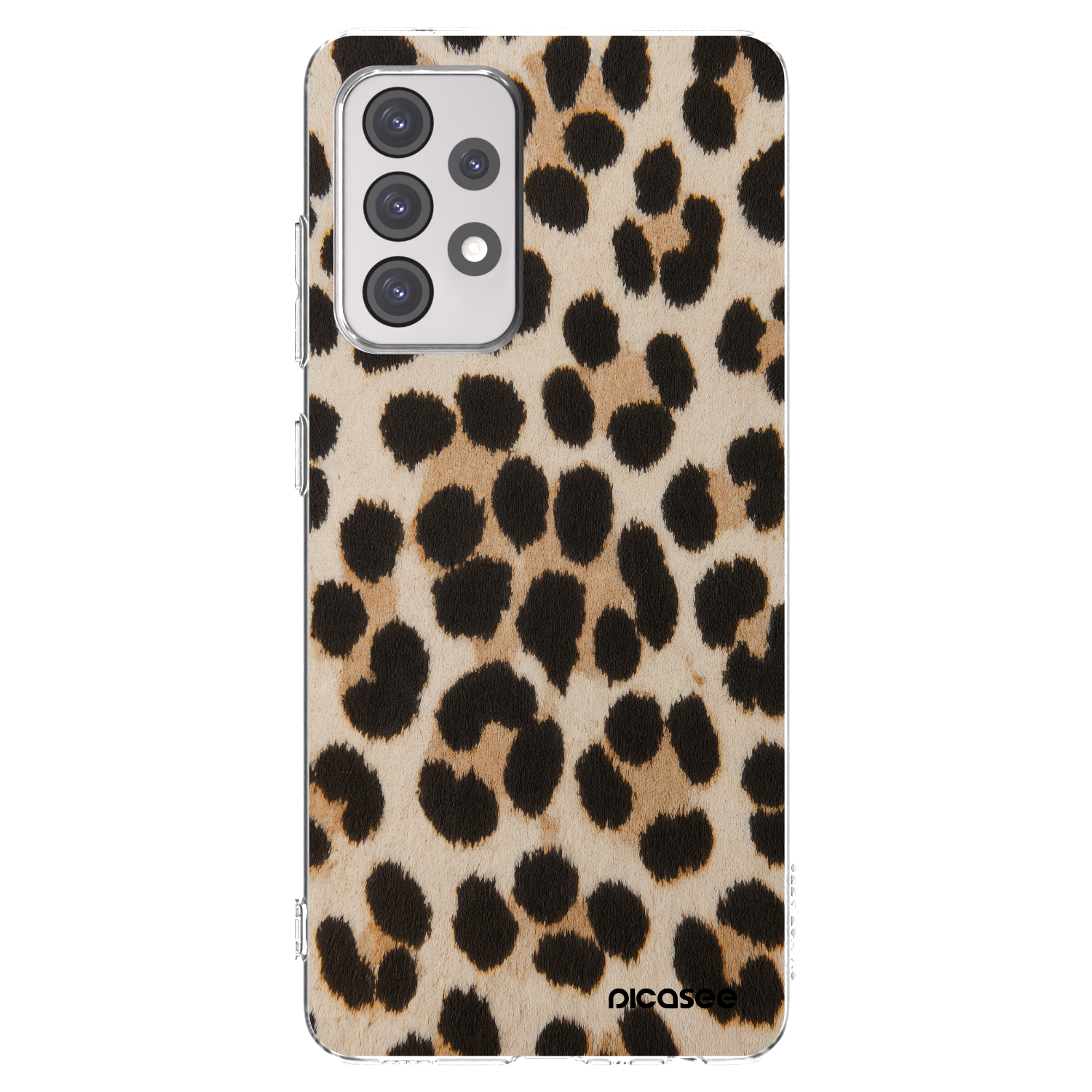 Picasee Samsung Galaxy A52 5G A525F Hülle - Transparentes Silikon - Brown Tiger