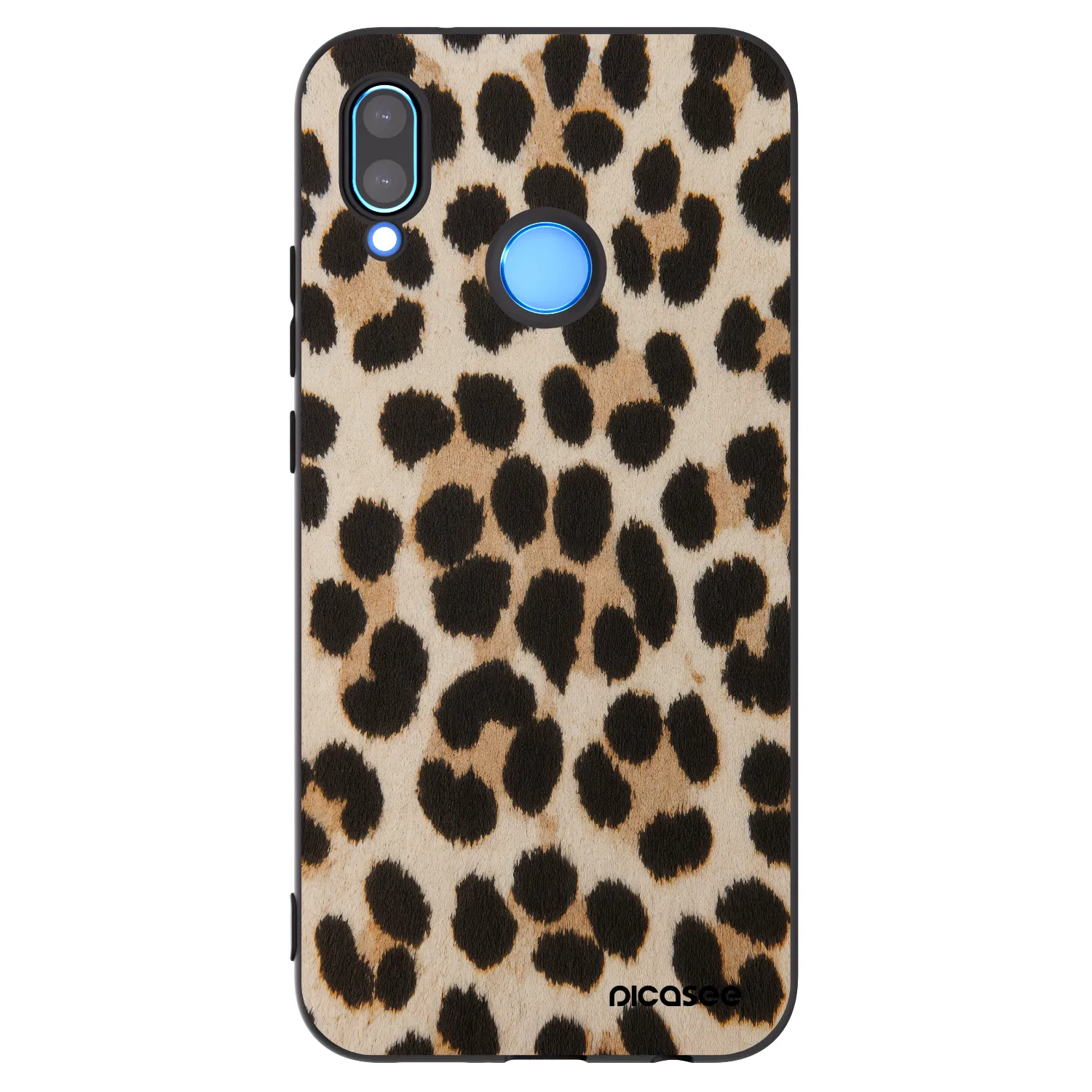 Picasee Huawei P20 Lite Hülle - Schwarzes Silikon - Brown Tiger