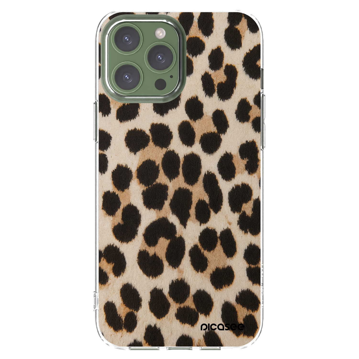 Picasee Apple iPhone 13 Pro Max Hülle - Transparentes Silikon - Brown Tiger