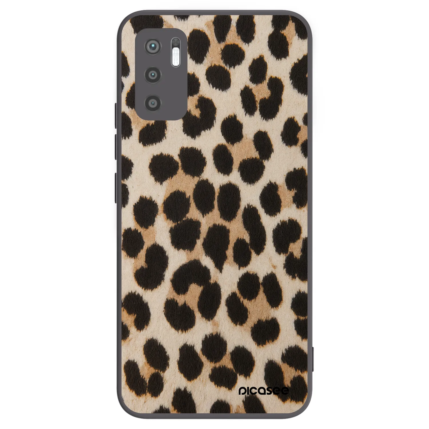 Picasee Xiaomi Redmi Note 10 5G Hülle - Schwarzes Silikon - Brown Tiger