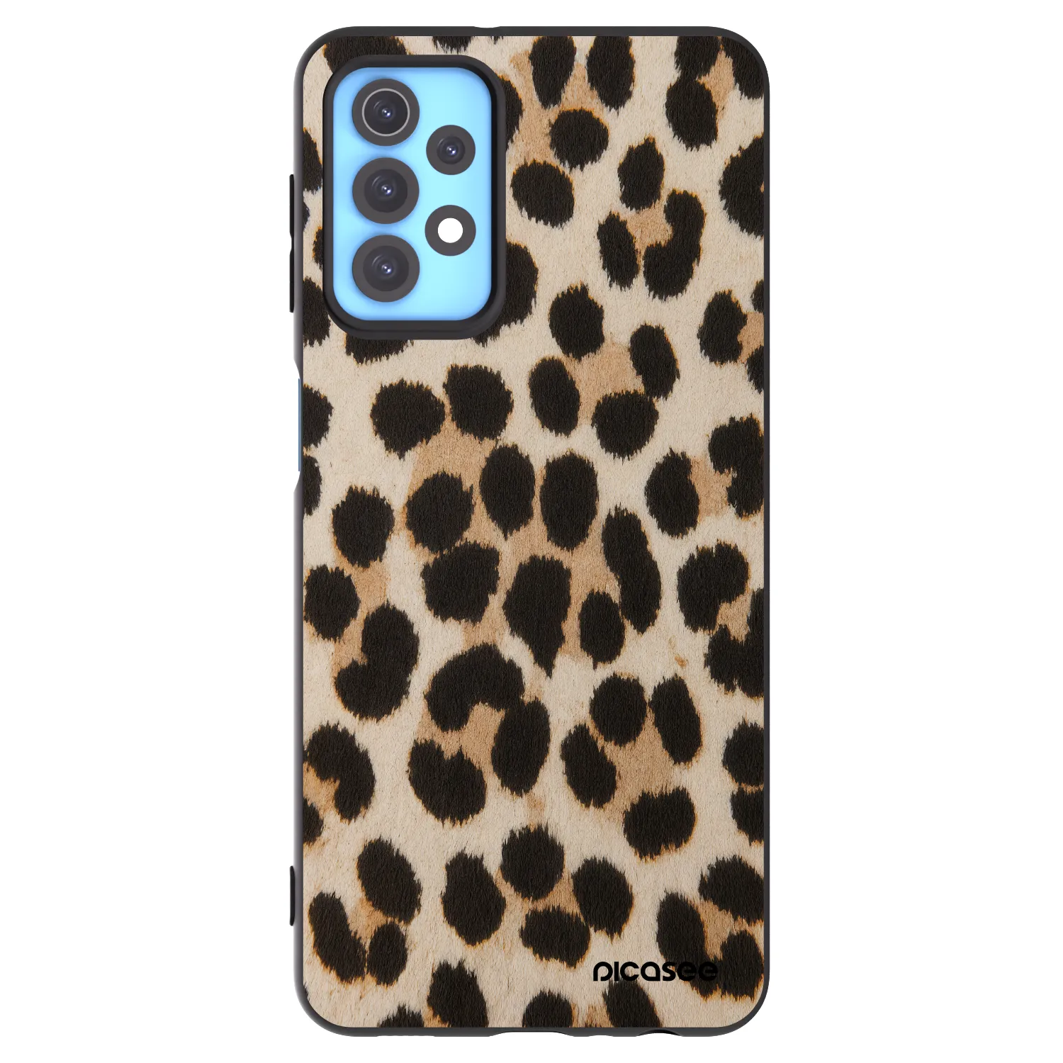 Picasee Samsung Galaxy A32 4G SM-A325F Hülle - Schwarzes Silikon - Brown Tiger