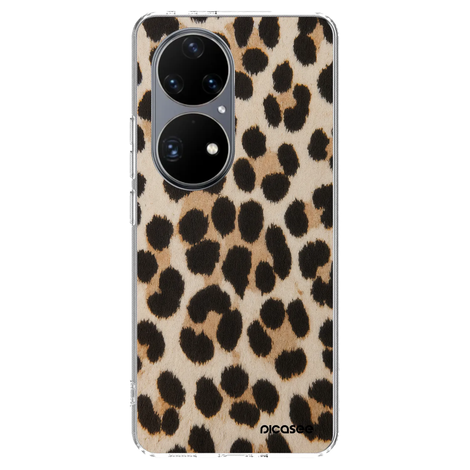 Picasee Huawei P50 Hülle - Transparentes Silikon - Brown Tiger