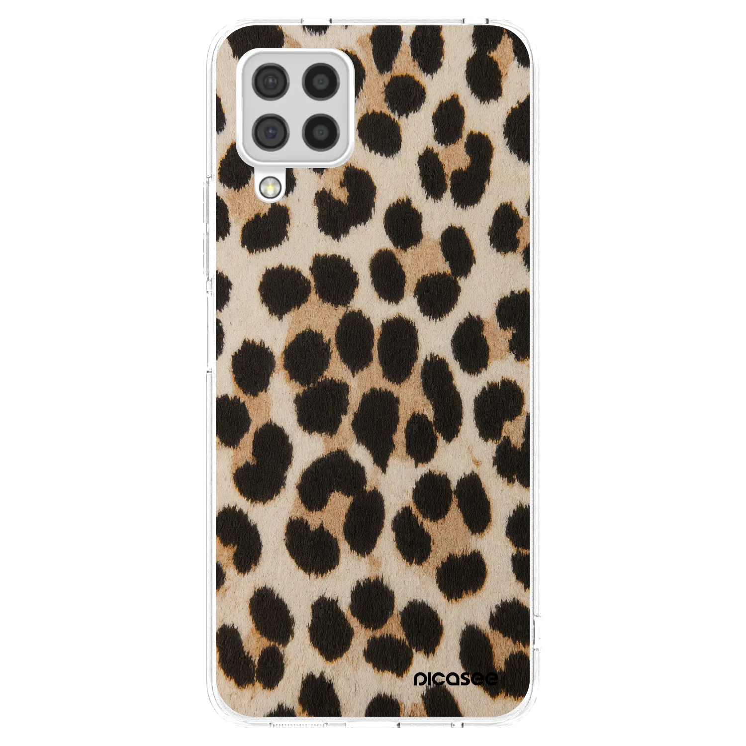 Picasee Samsung Galaxy A22 A225F 4G Hülle - Transparentes Silikon - Brown Tiger
