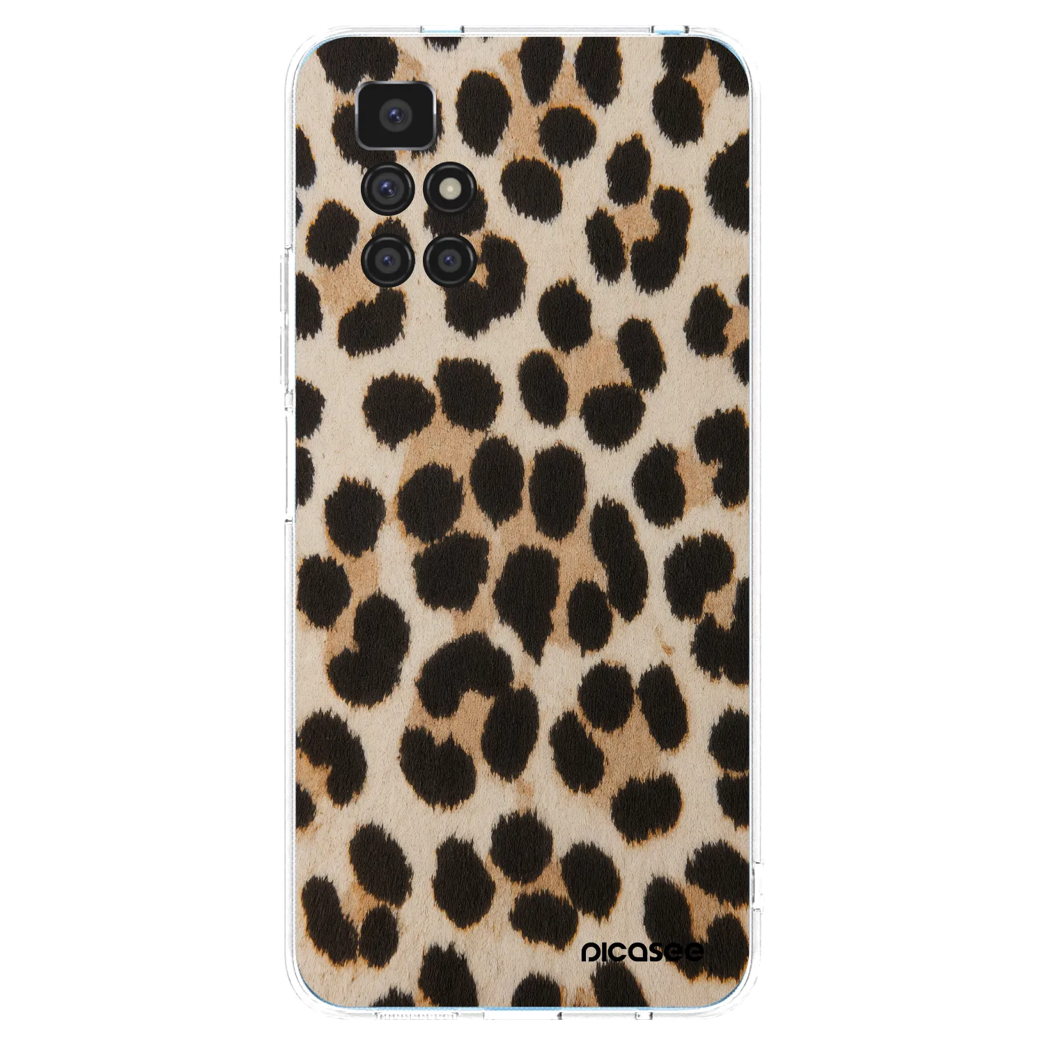 Picasee Xiaomi Redmi 10 Hülle - Transparentes Silikon - Brown Tiger