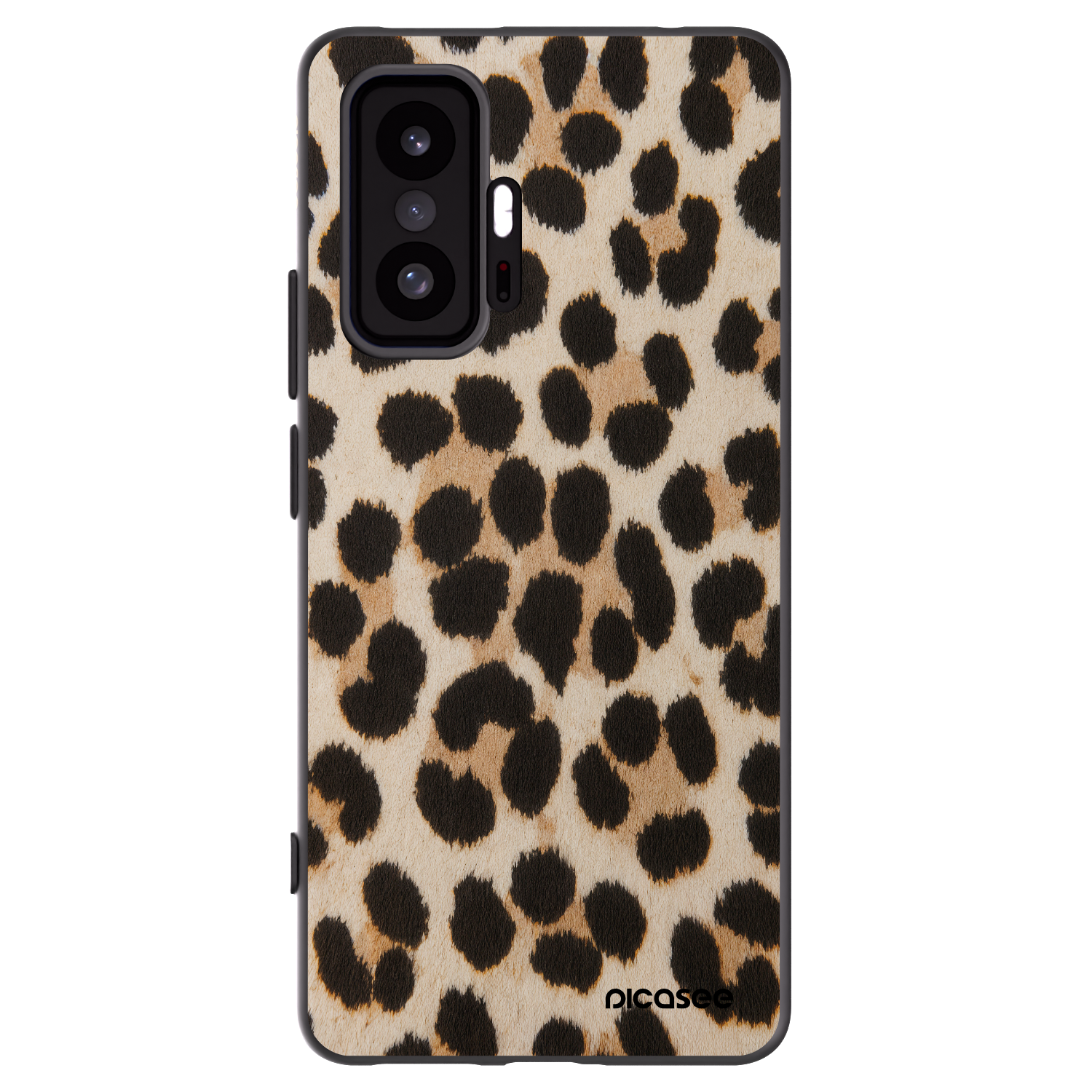 Picasee Xiaomi 11T Hülle - Schwarzes Silikon - Brown Tiger