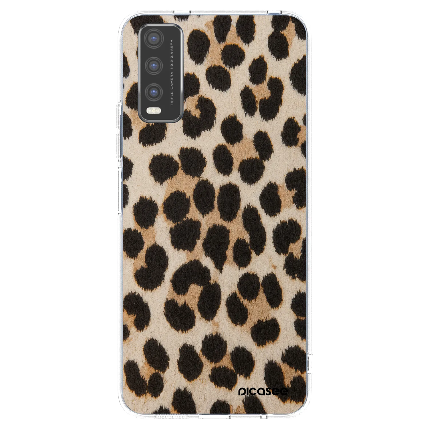 Picasee Vivo Y20s Hülle - Transparentes Silikon - Brown Tiger