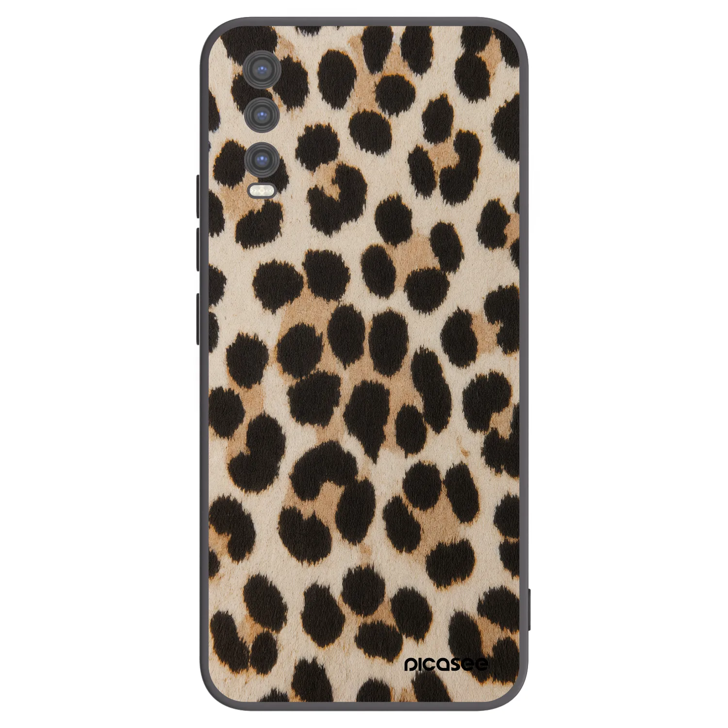 Picasee Vivo Y20s Hülle - Schwarzes Silikon - Brown Tiger