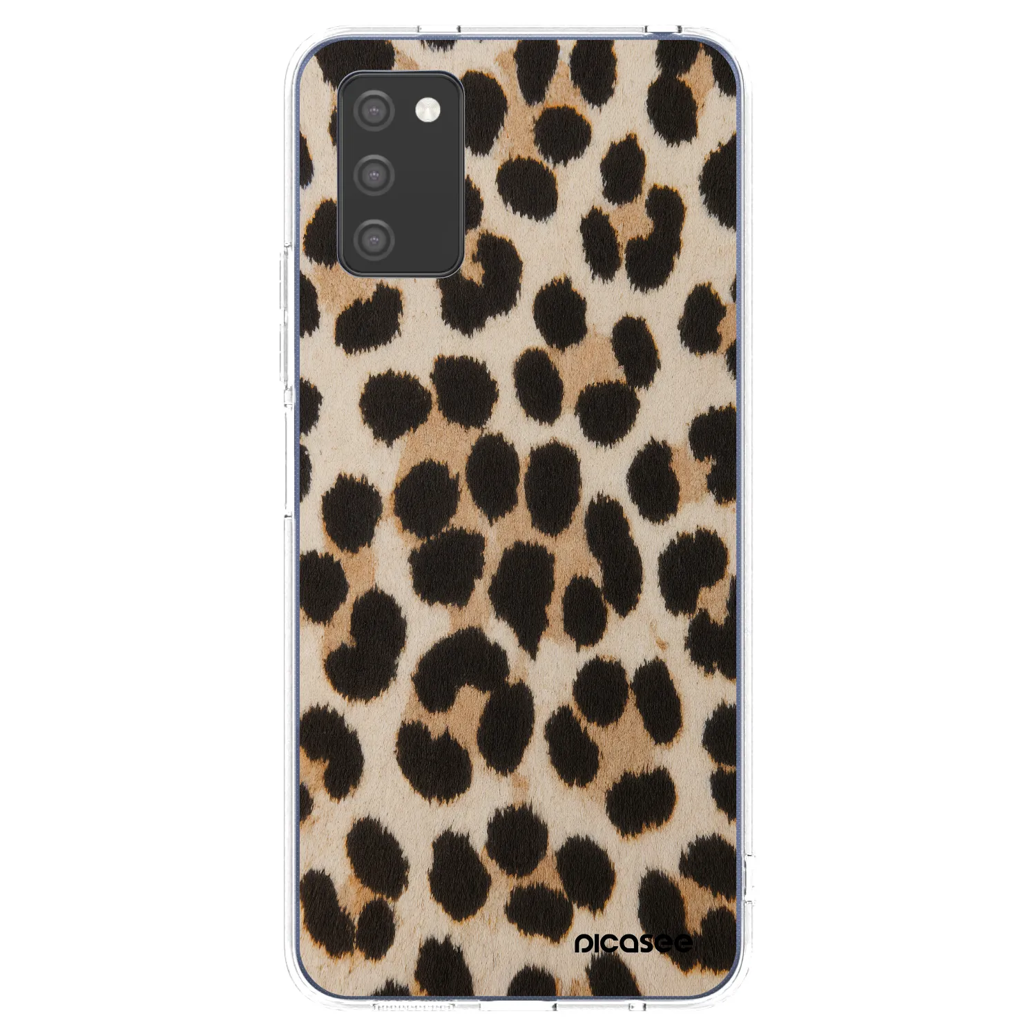 Picasee Samsung Galaxy A03s A037G Hülle - Transparentes Silikon - Brown Tiger