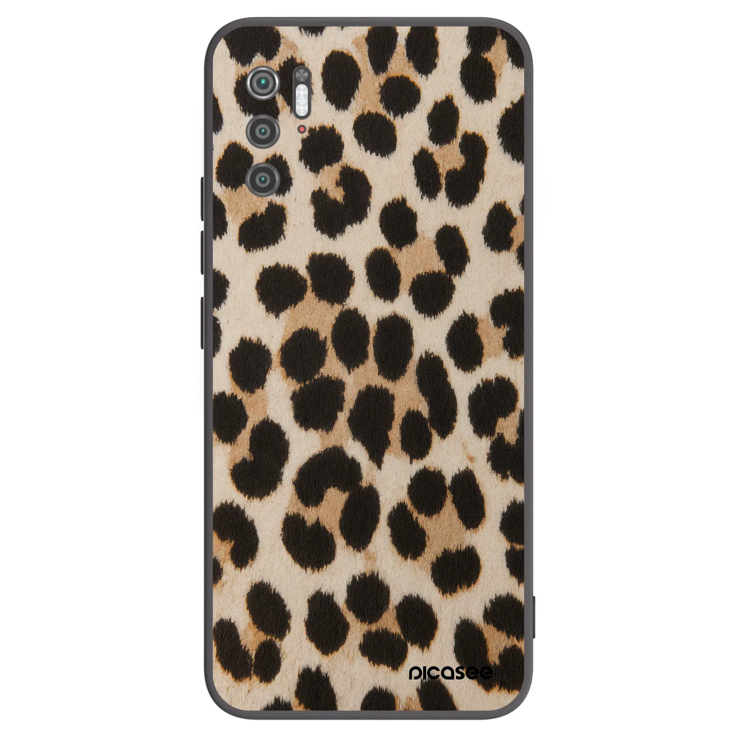 Picasee Xiaomi Poco M3 Pro 5G Hülle - Schwarzes Silikon - Brown Tiger