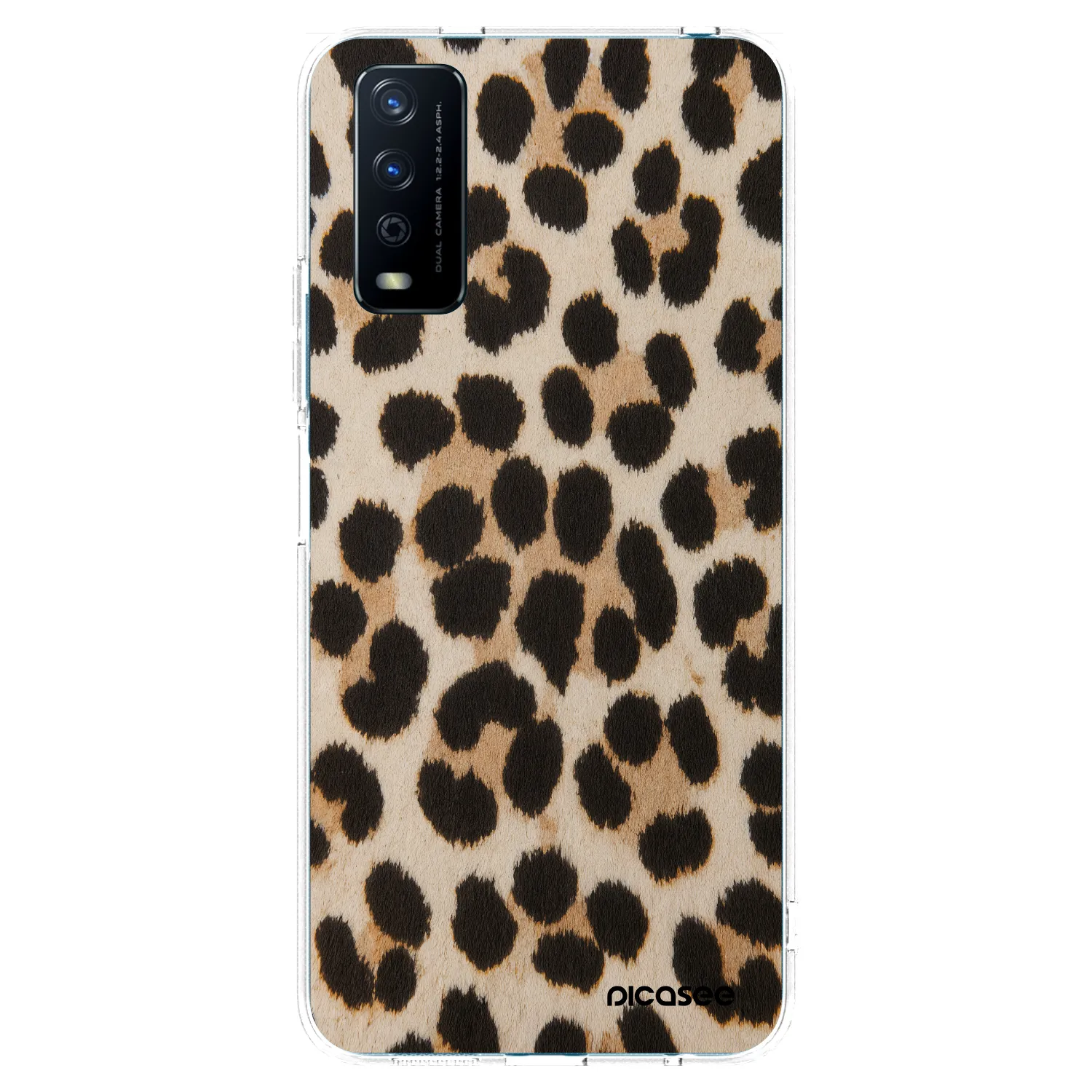 Picasee Vivo Y11s Hülle - Transparentes Silikon - Brown Tiger