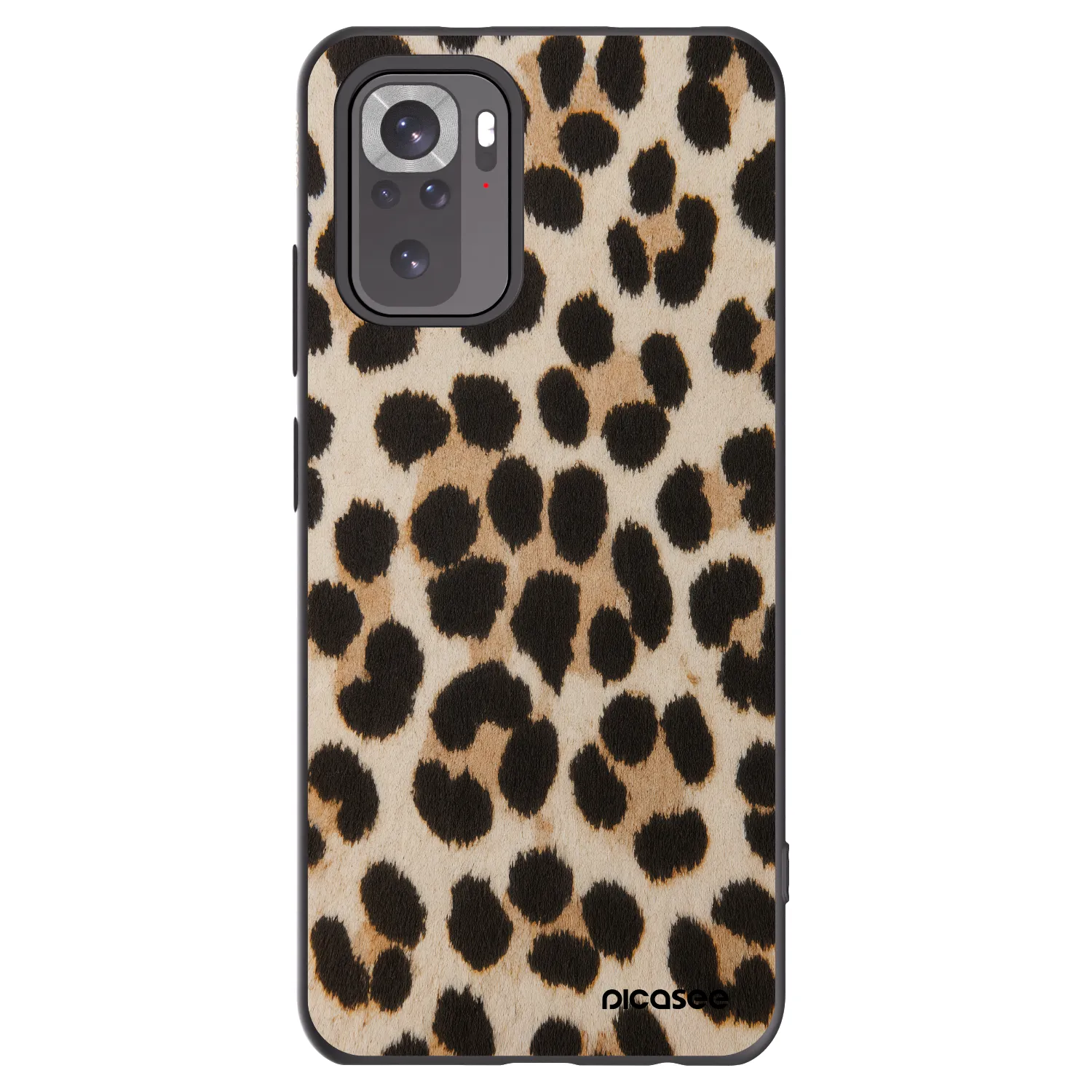 Picasee Xiaomi Redmi Note 11S 4G Hülle - Schwarzes Silikon - Brown Tiger
