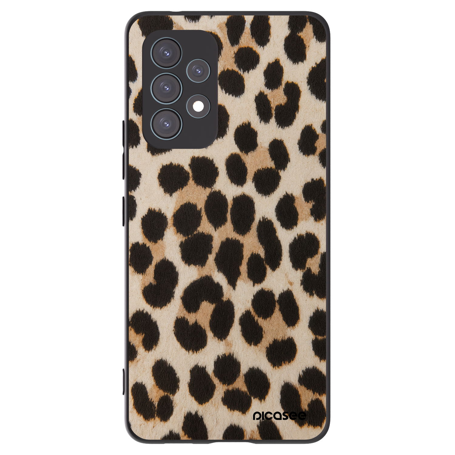 Picasee Samsung Galaxy A53 5G A536 Hülle - Schwarzes Silikon - Brown Tiger