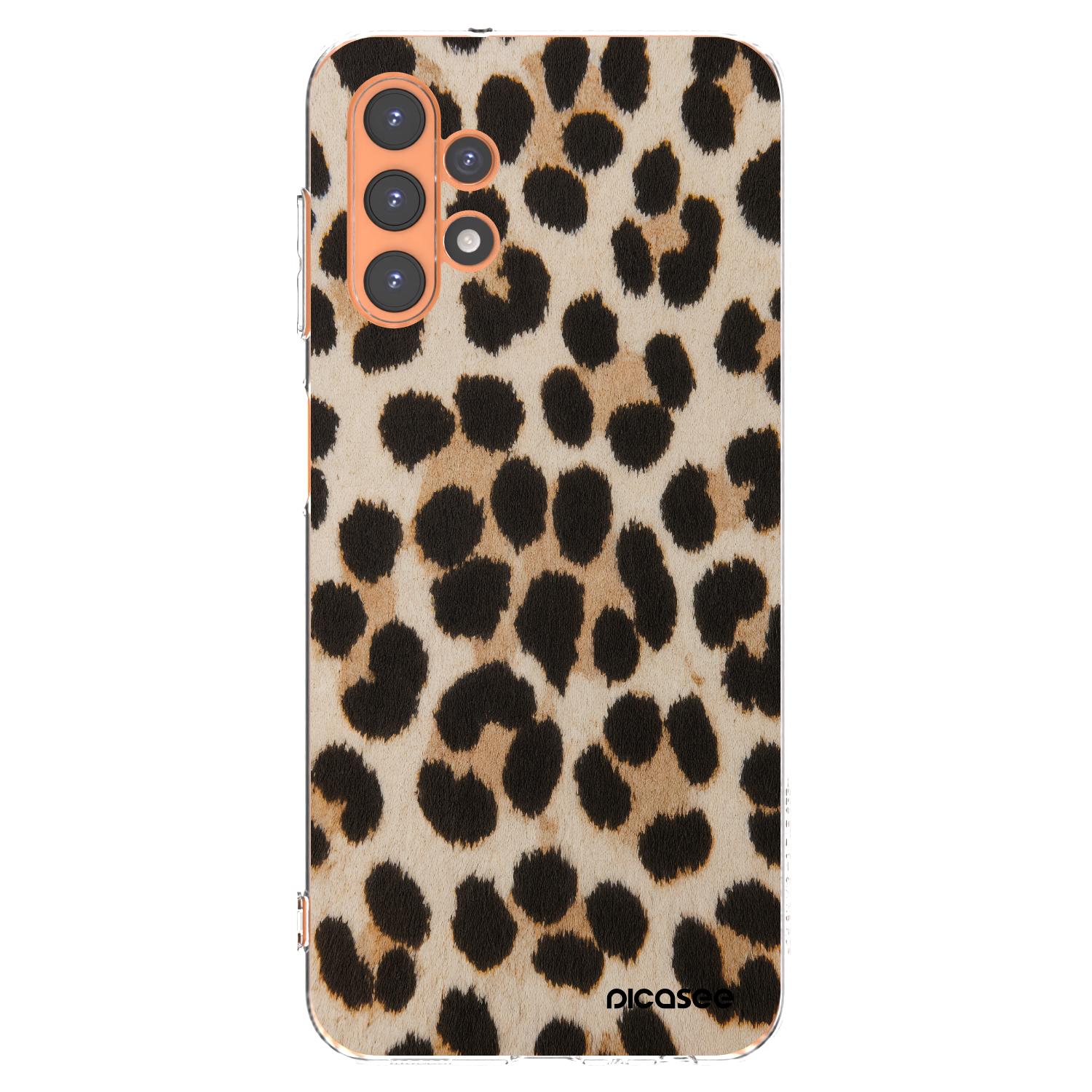 Picasee Samsung Galaxy A13 4G A135 Hülle - Transparentes Silikon - Brown Tiger