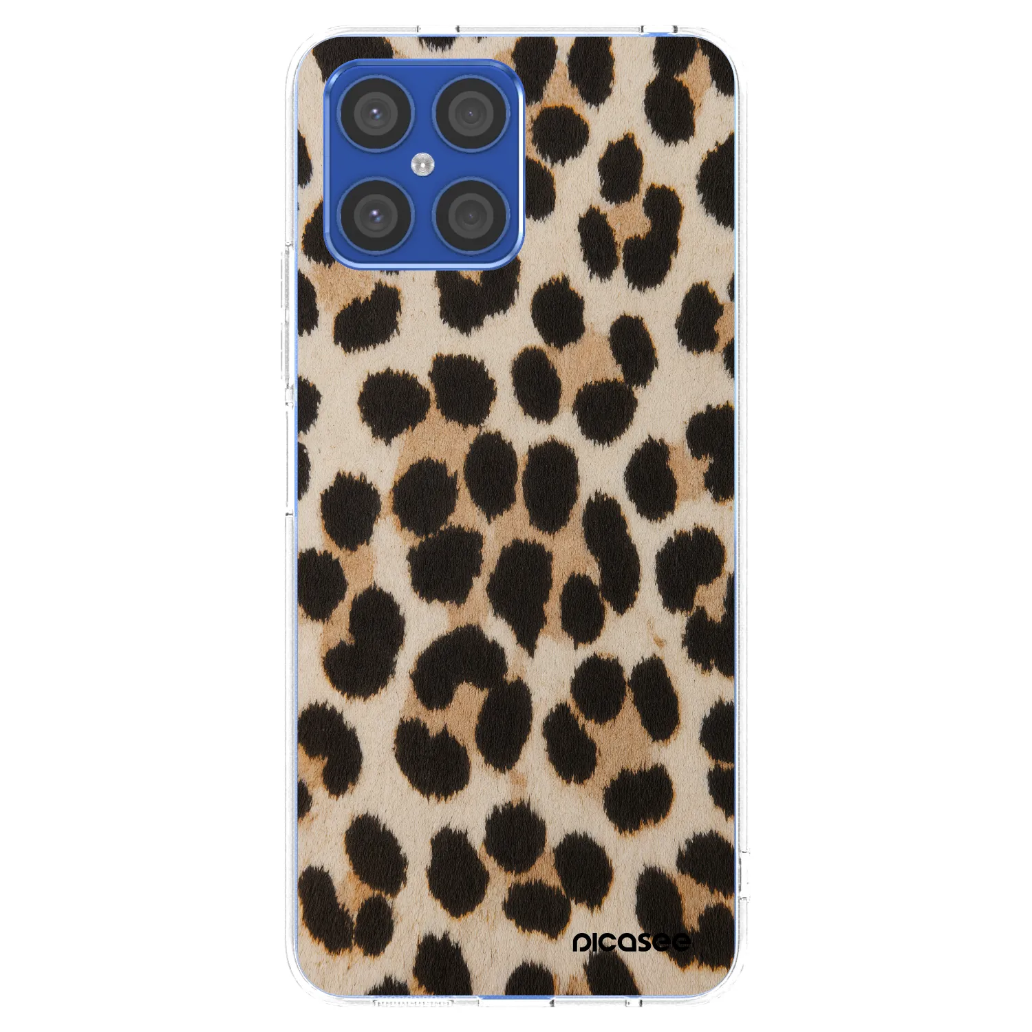 Picasee Honor X8 4G Hülle - Transparentes Silikon - Brown Tiger