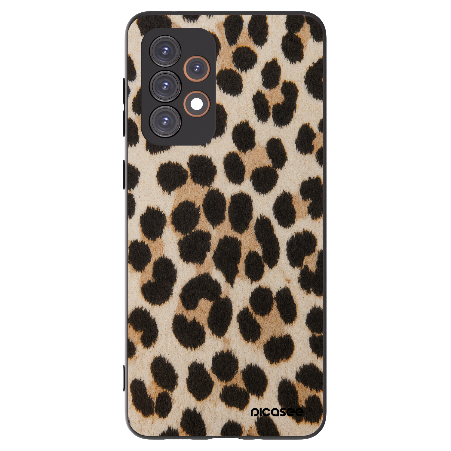 Picasee Samsung Galaxy A33 5G A336 Hülle - Schwarzes Silikon - Brown Tiger