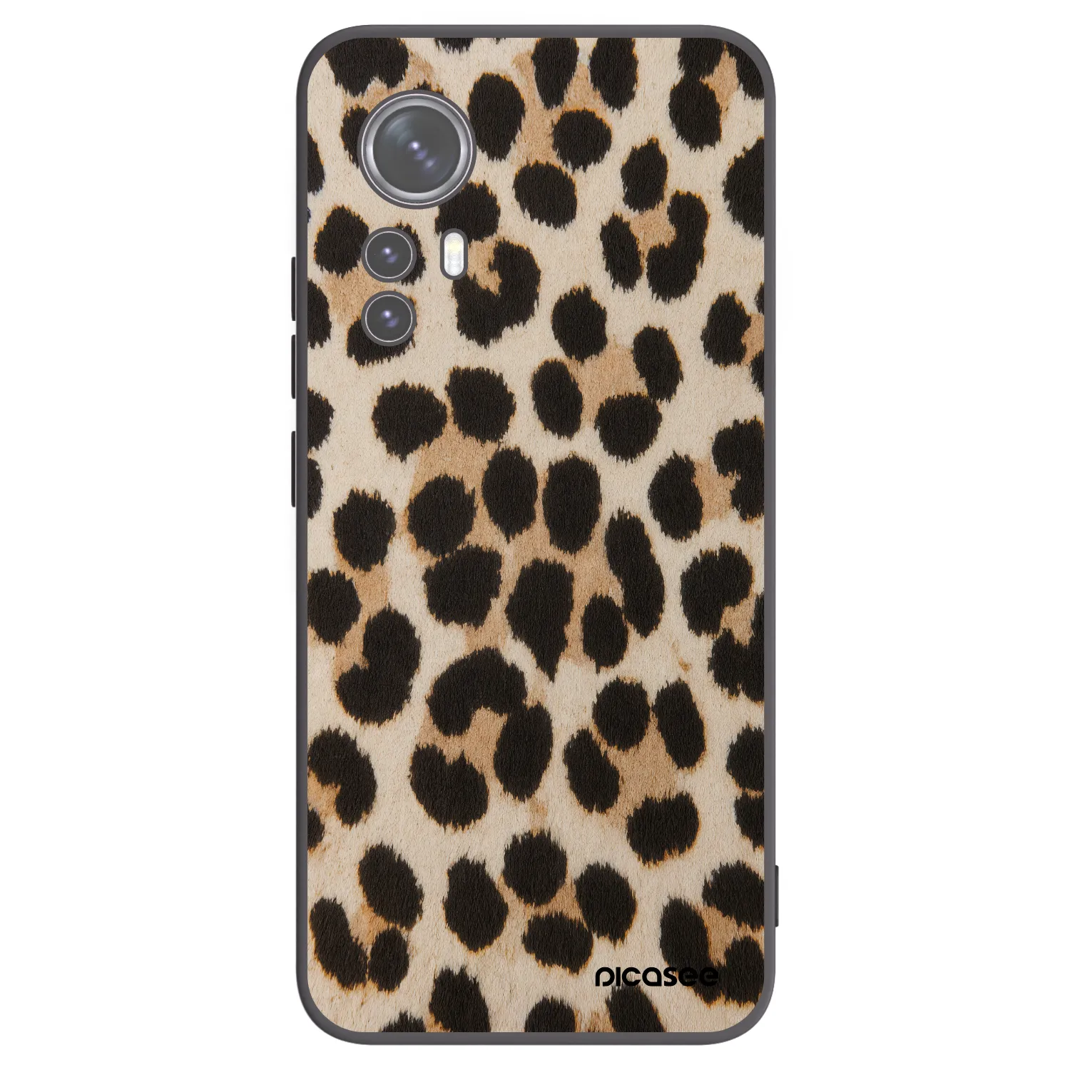 Picasee Xiaomi 12X Hülle - Schwarzes Silikon - Brown Tiger