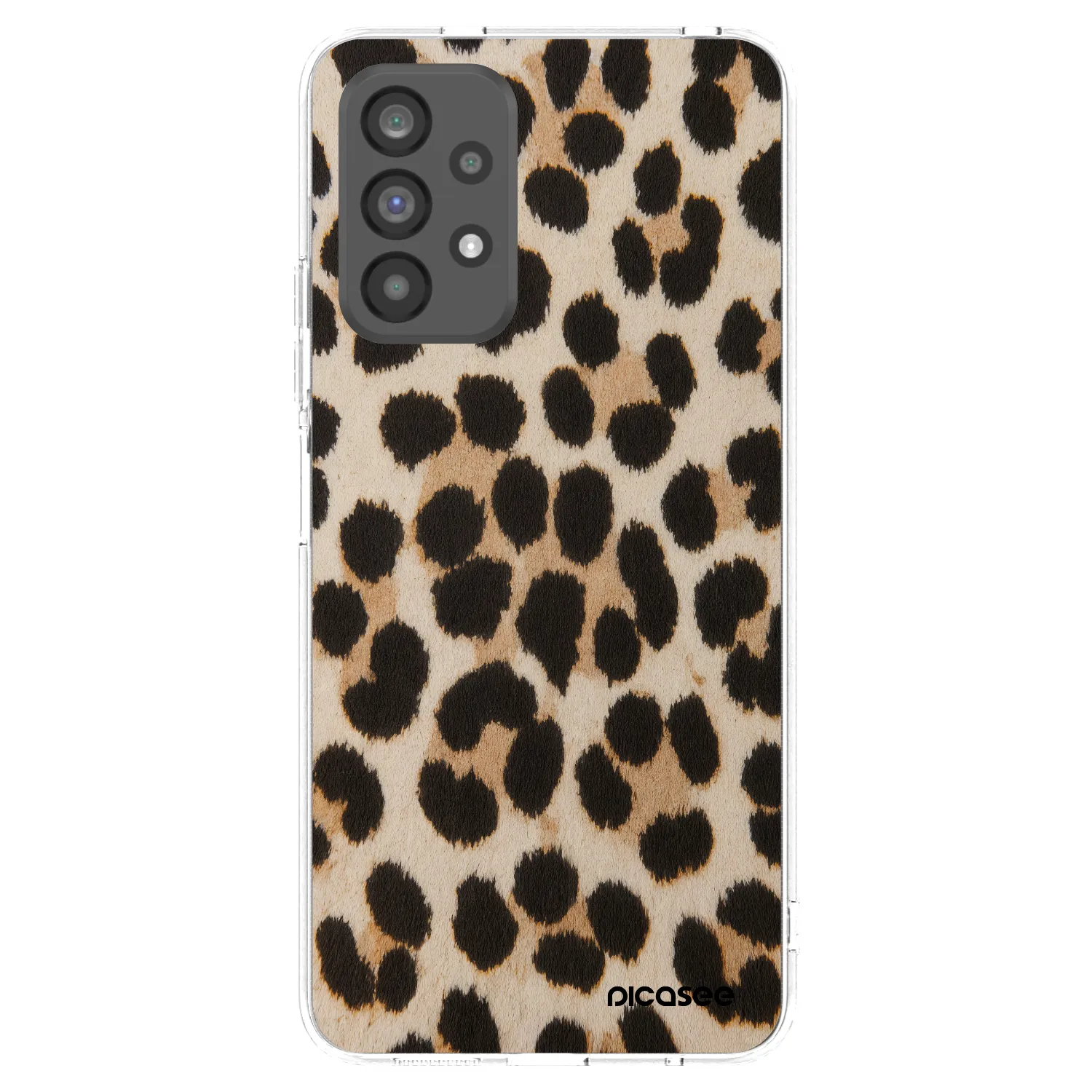 Picasee Samsung Galaxy A73 5G Hülle - Transparentes Silikon - Brown Tiger