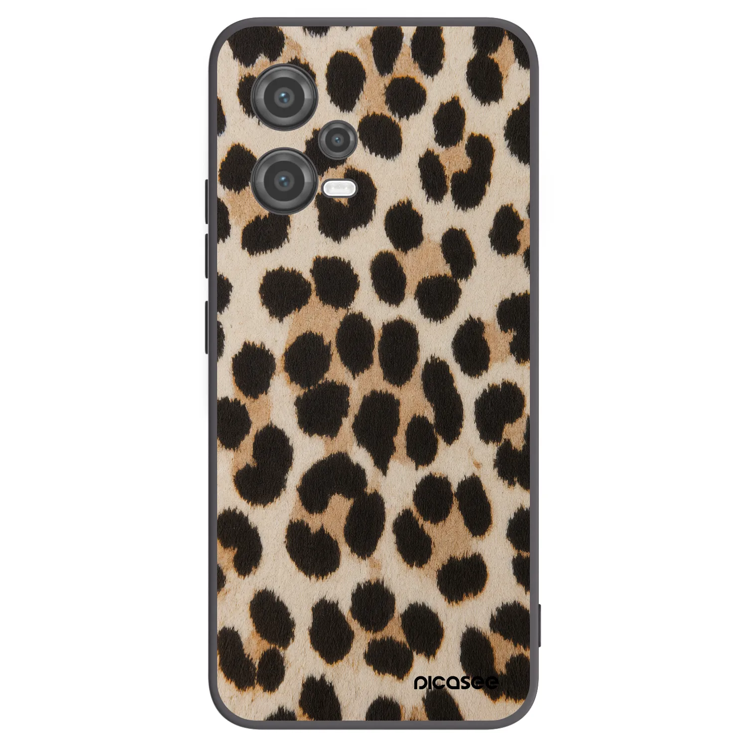 Picasee Xiaomi Poco X5 Hülle - Schwarzes Silikon - Brown Tiger