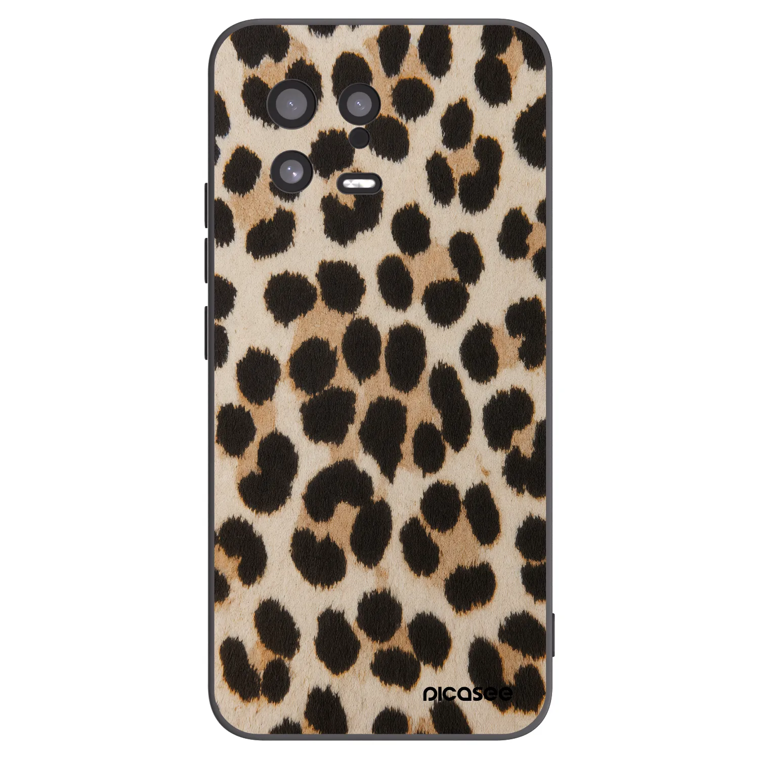 Picasee Xiaomi 13 Hülle - Schwarzes Silikon - Brown Tiger
