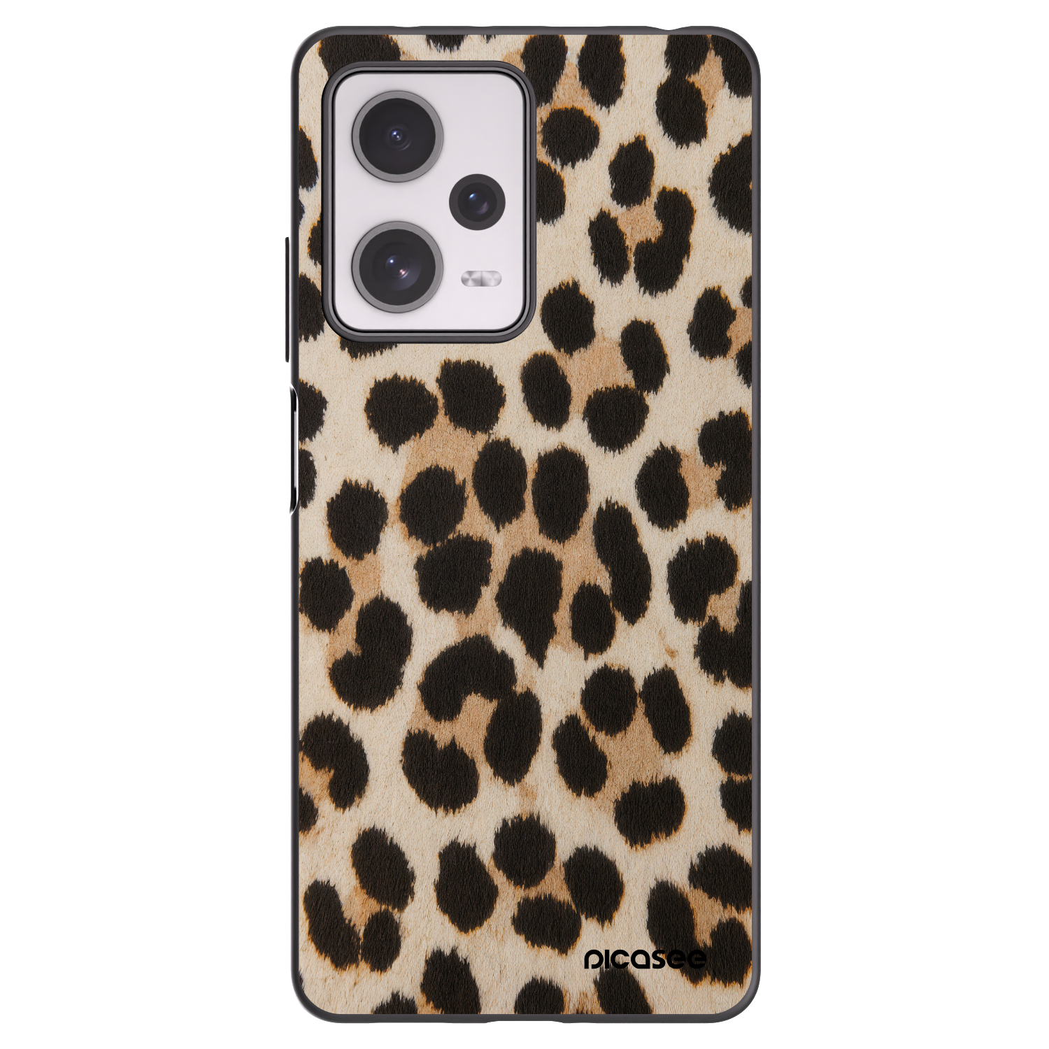 Picasee Xiaomi Redmi Note 12 Pro+ 5G Hülle - Schwarzes Silikon - Brown Tiger