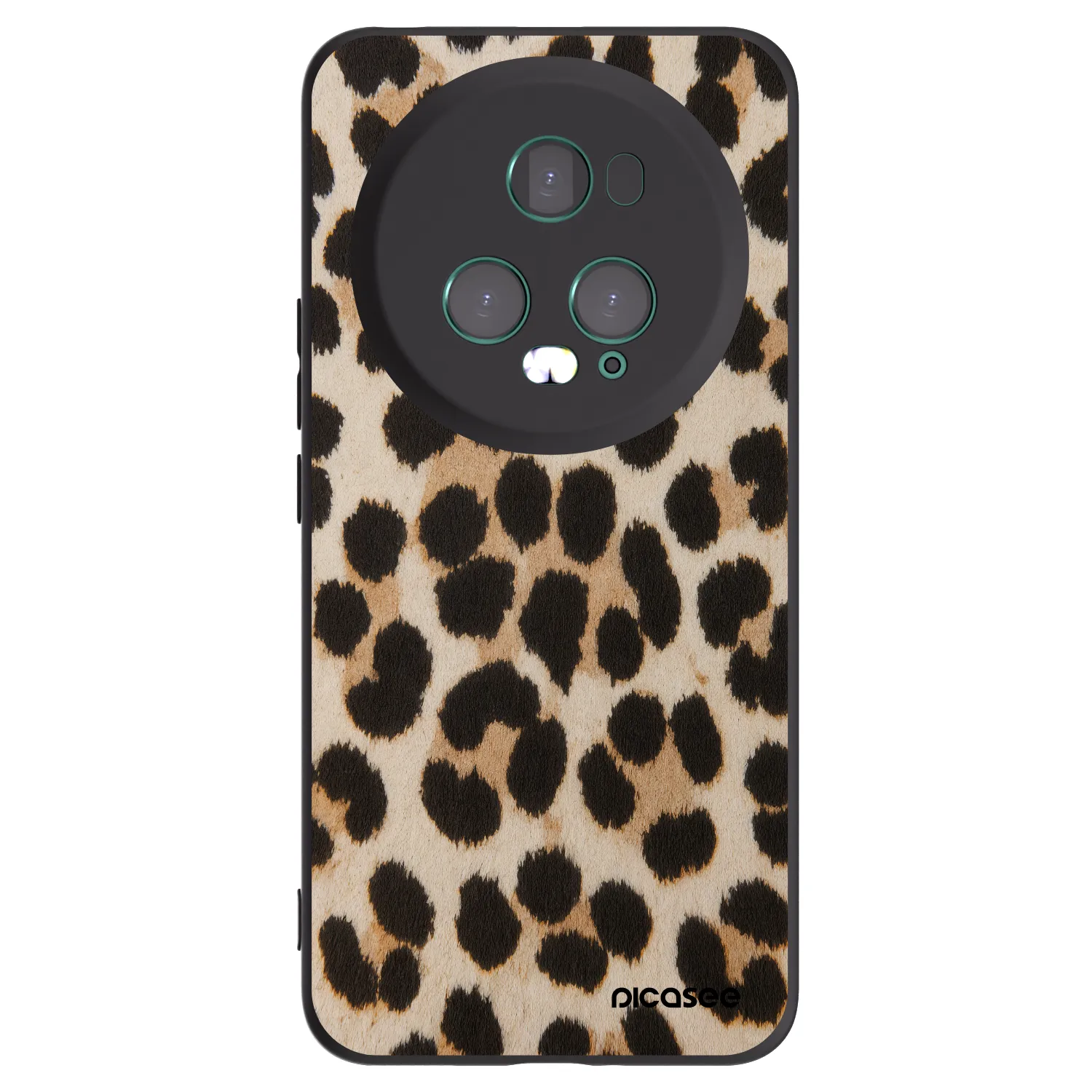 Picasee Honor Magic5 Pro Hülle - Schwarzes Silikon - Brown Tiger