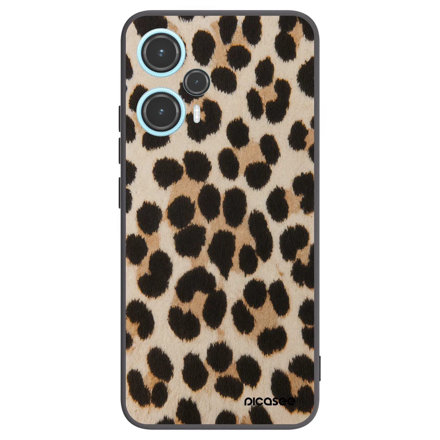 Picasee Xiaomi Poco F5 Hülle - Schwarzes Silikon - Brown Tiger