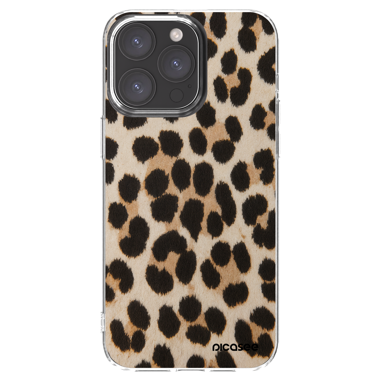Picasee Apple iPhone 15 Pro Max Hülle - Transparentes Silikon - Brown Tiger