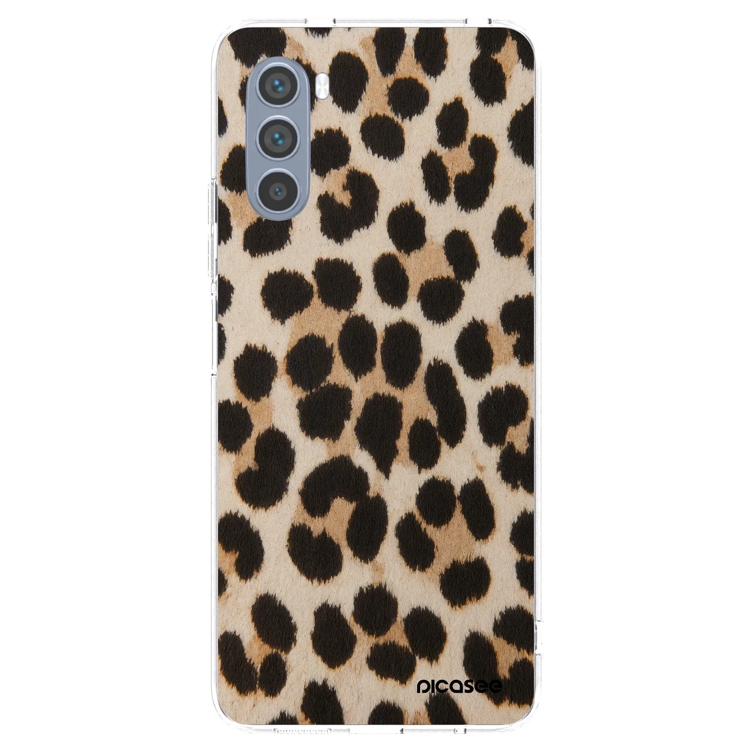 Picasee Motorola Moto G62 Hülle - Transparentes Silikon - Brown Tiger