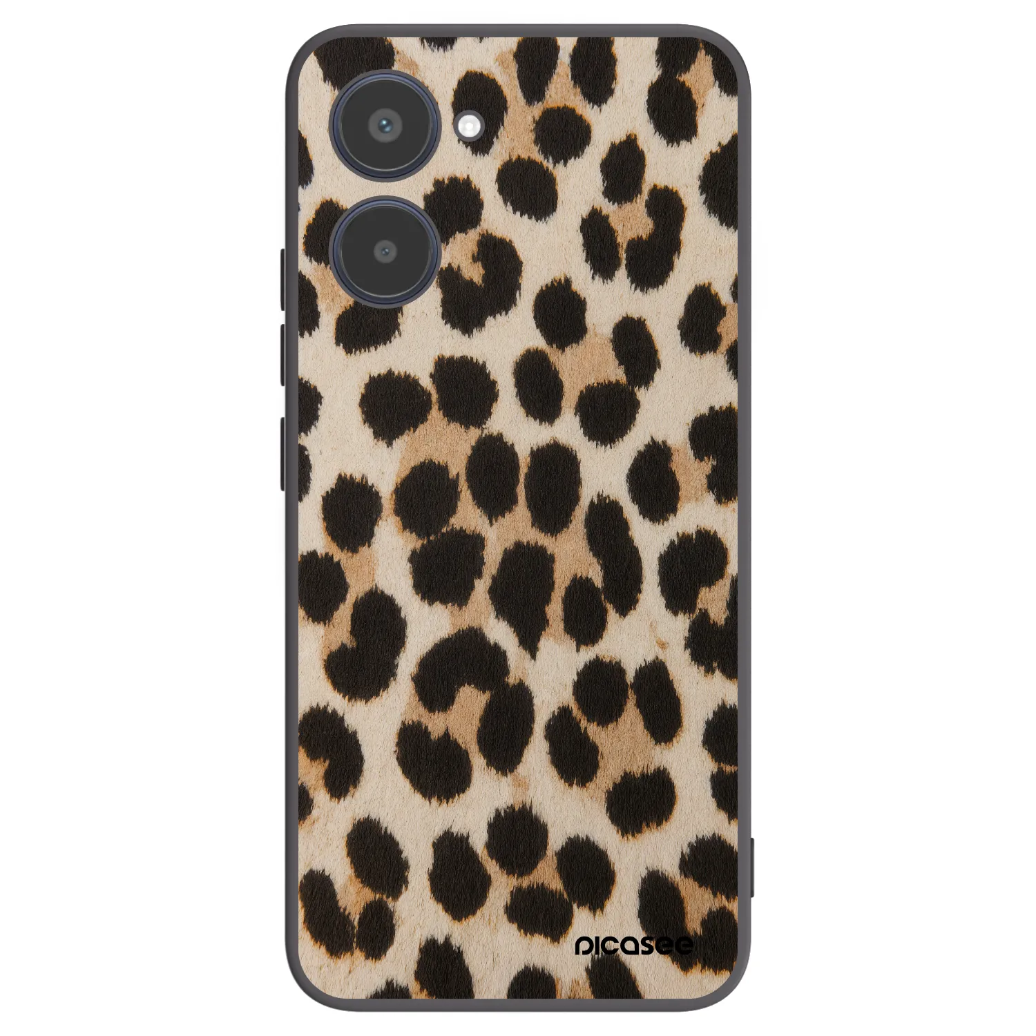 Picasee Realme 10 4G Hülle - Schwarzes Silikon - Brown Tiger
