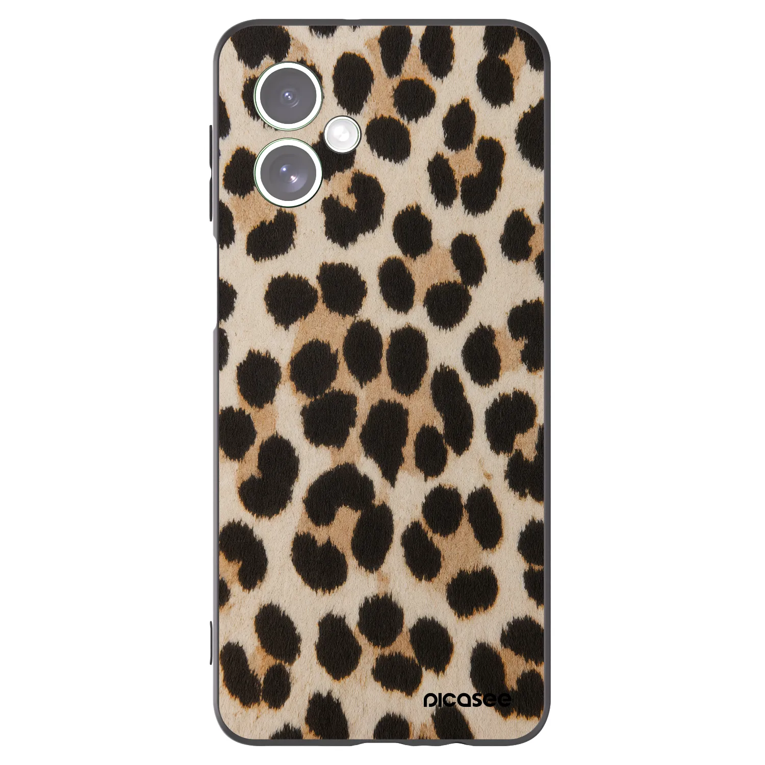 Picasee Motorola Moto G54 5G Hülle - Schwarzes Silikon - Brown Tiger