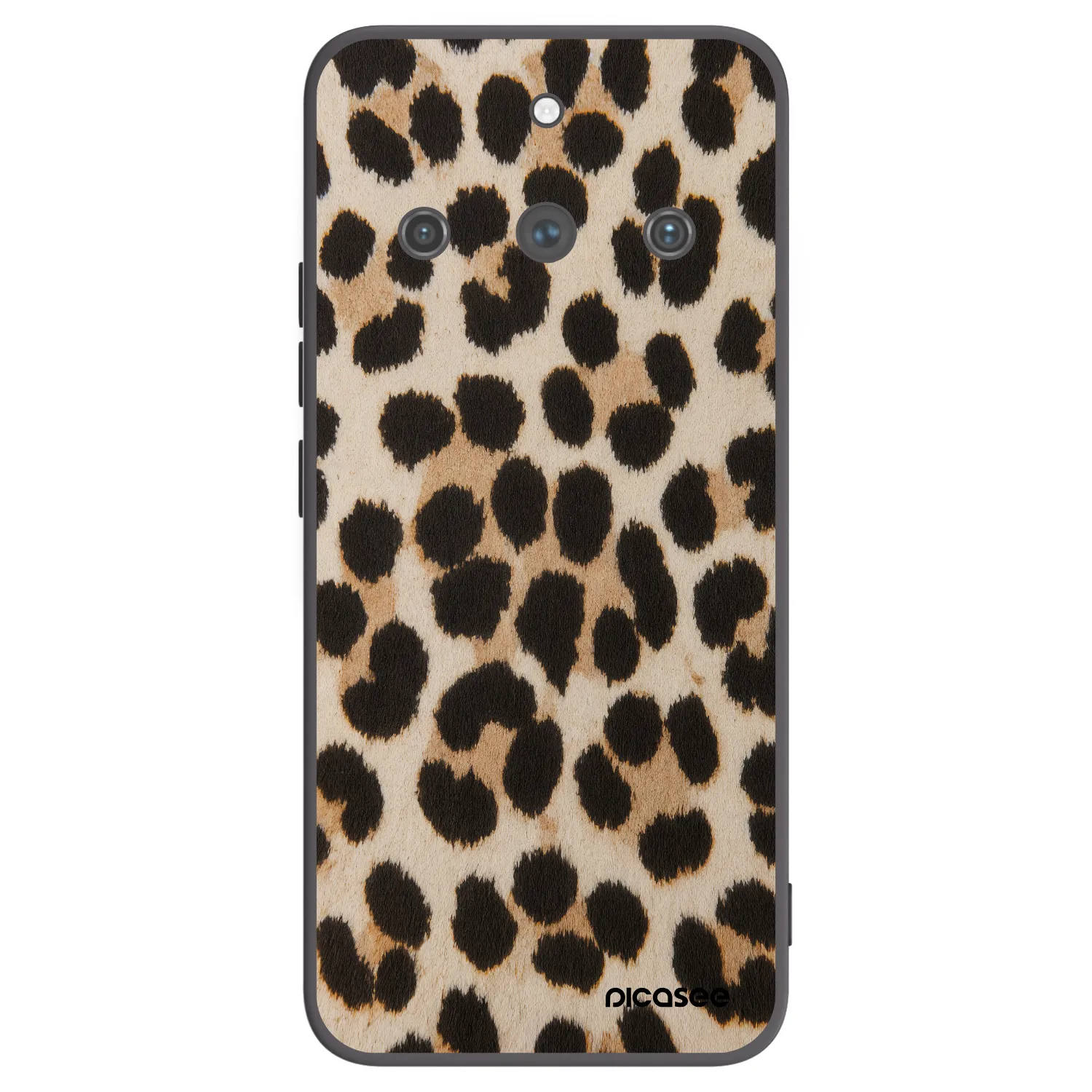 Picasee Realme 11 Pro+ Hülle - Schwarzes Silikon - Brown Tiger