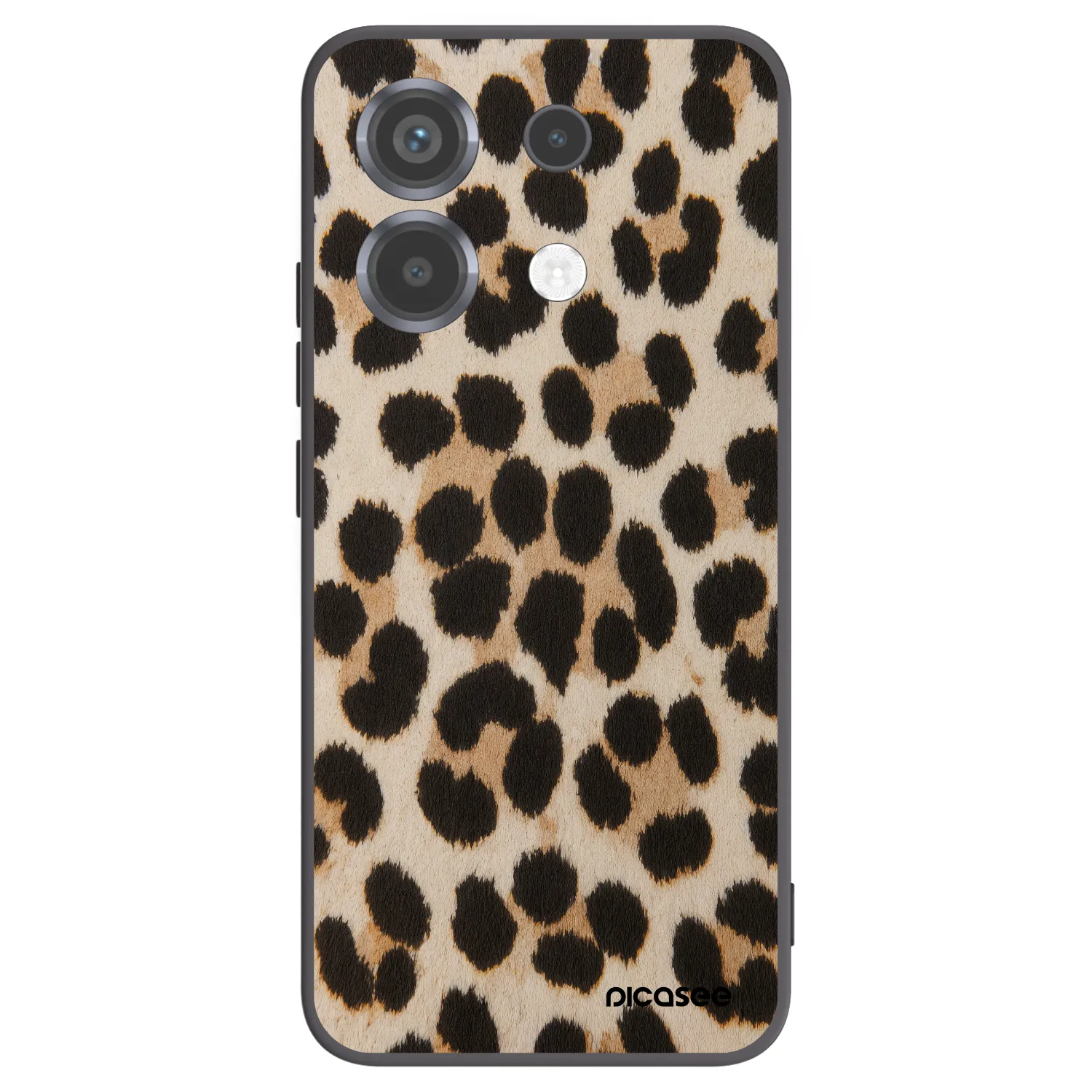 Picasee Xiaomi Poco X6 Hülle - Schwarzes Silikon - Brown Tiger