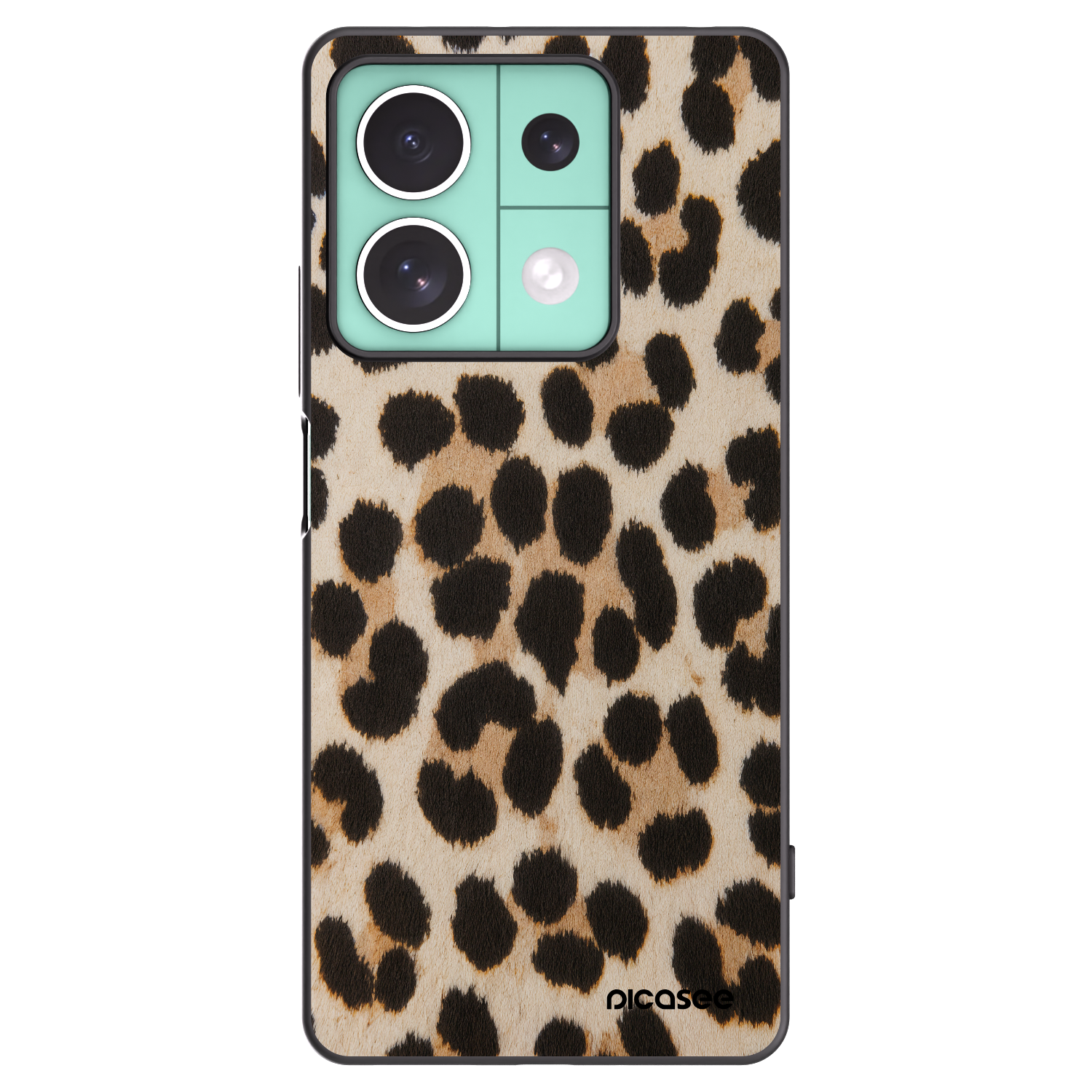 Picasee Xiaomi Redmi Note 13 5G Hülle - Schwarzes Silikon - Brown Tiger