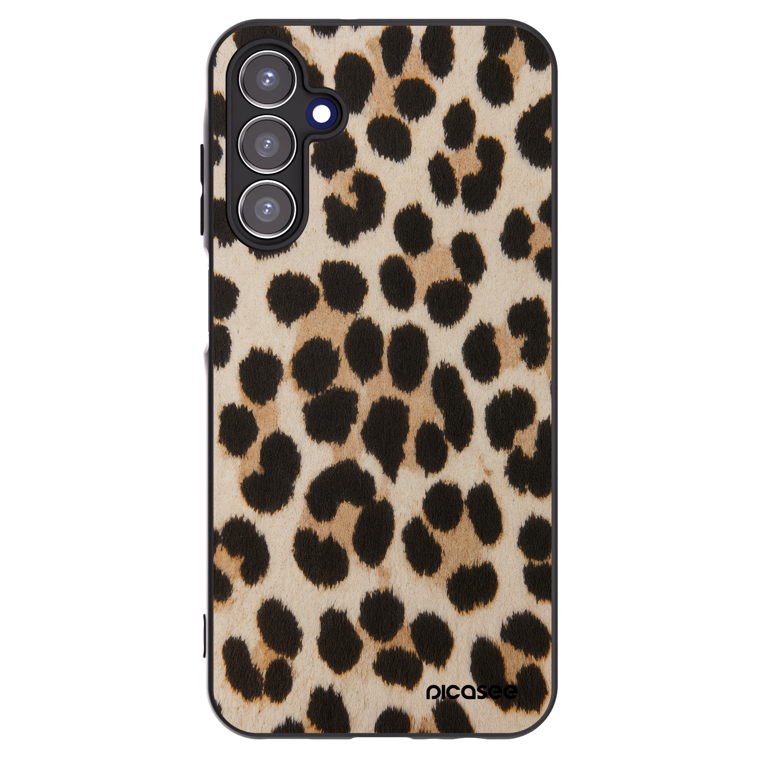 Picasee Samsung Galaxy A15 A155F 4G Hülle - Schwarzes Silikon - Brown Tiger