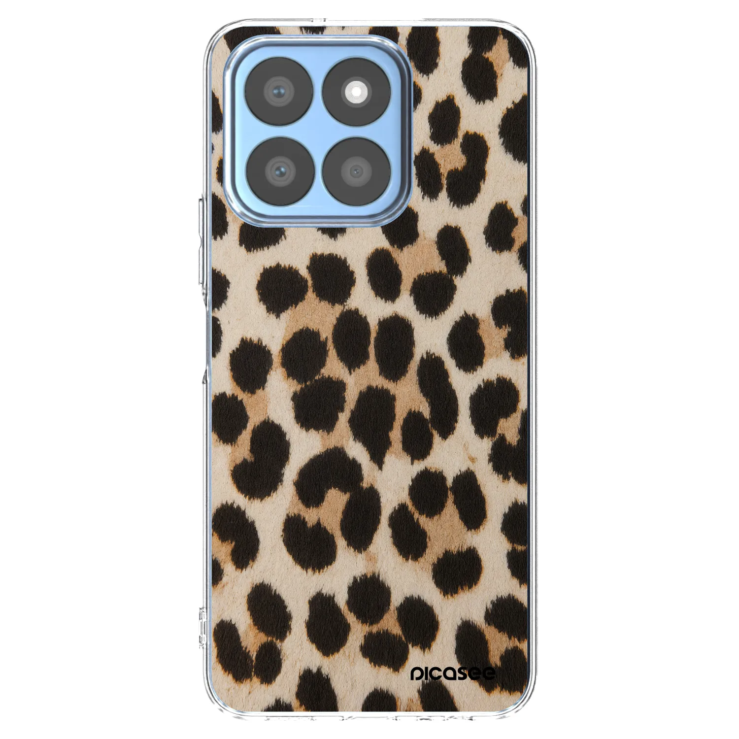 Picasee Honor X8b Hülle - Transparentes Silikon - Brown Tiger